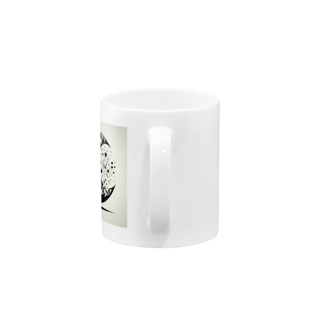 BochiBoochi-walkerのジオメトリーA9 Mug :handle