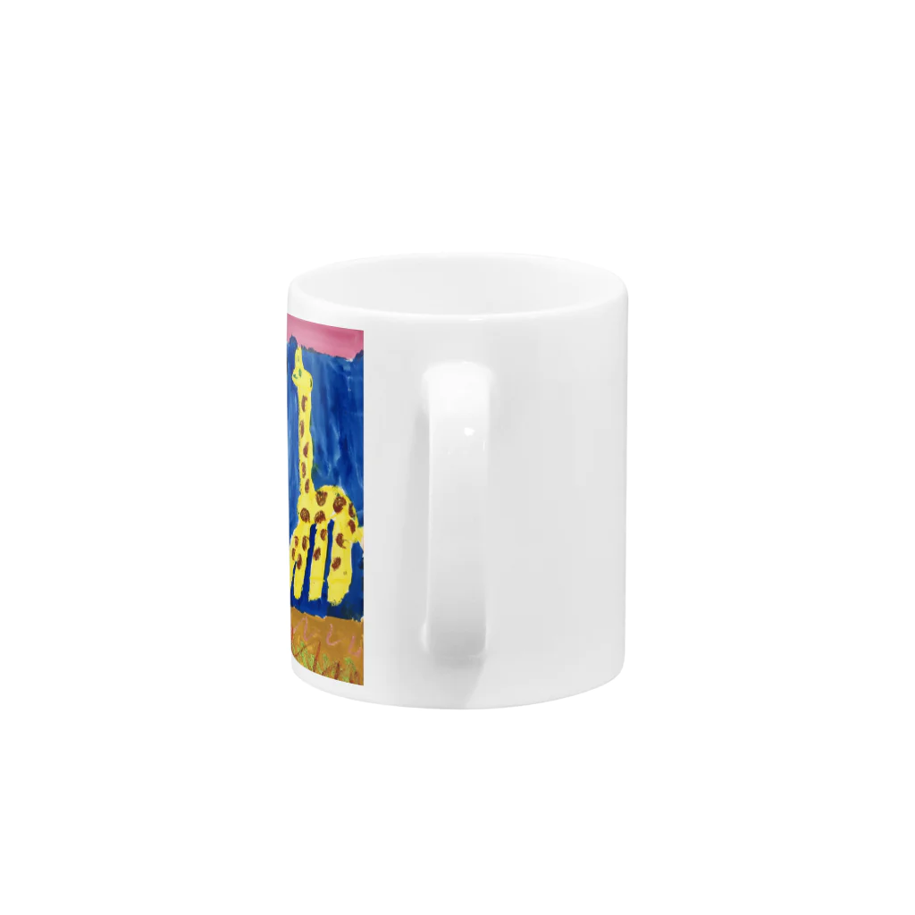 BWfamilyの夜のサバンナ Mug :handle