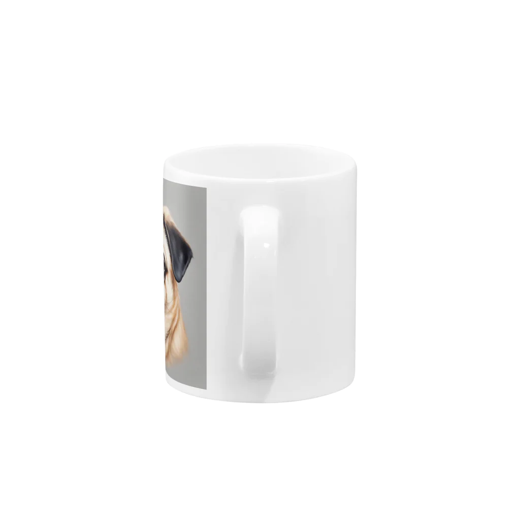 Hapirizeのパグりん Mug :handle