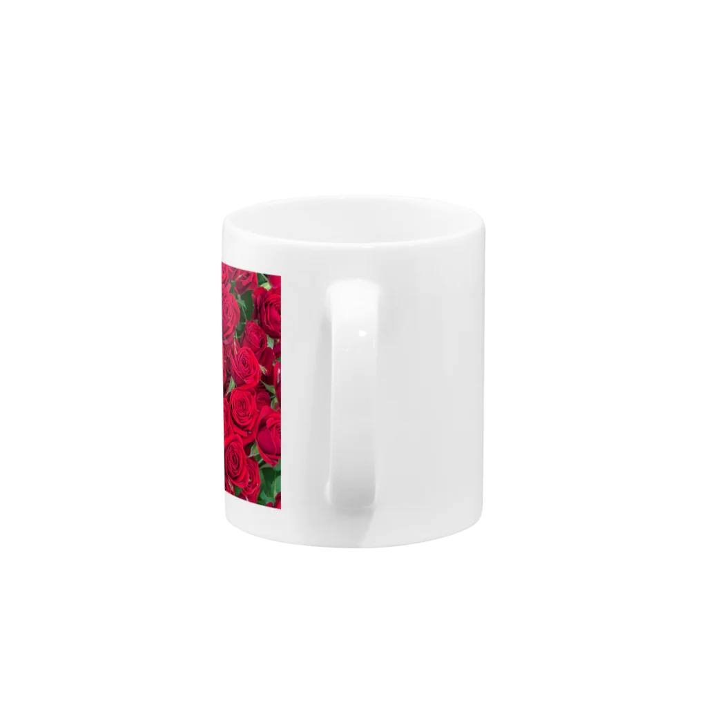アトリエ英の情熱の赤い薔薇 Mug :handle