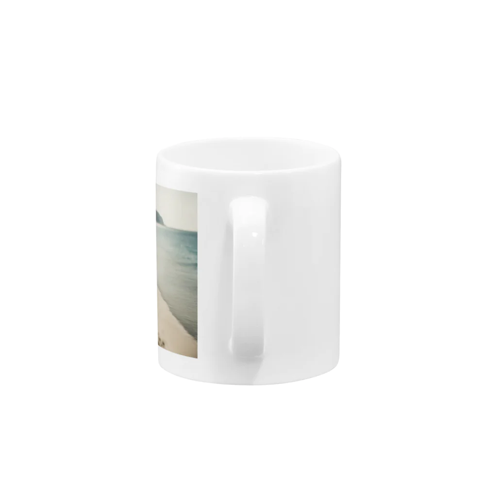 テフラんずのサマービーチ Mug :handle