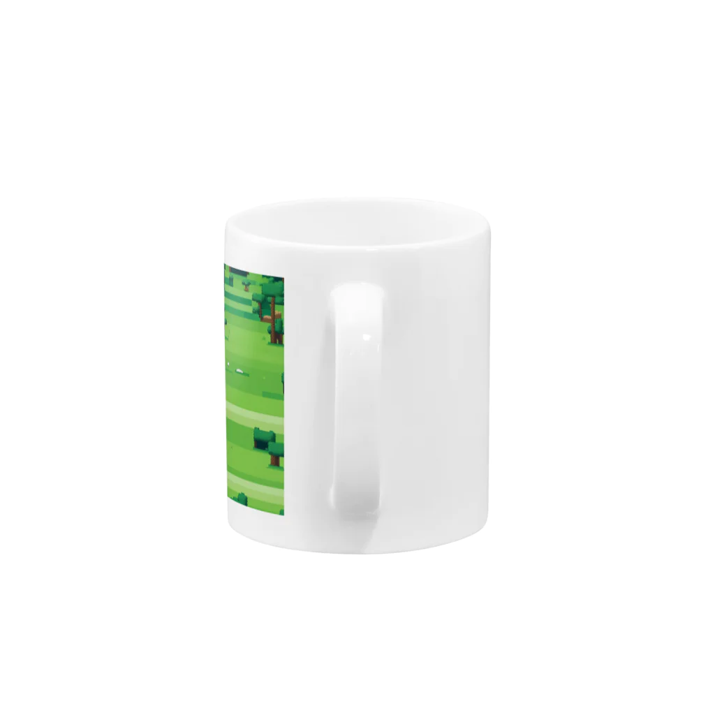 クロスクリエイティブのゴルフをするゴリラ Mug :handle