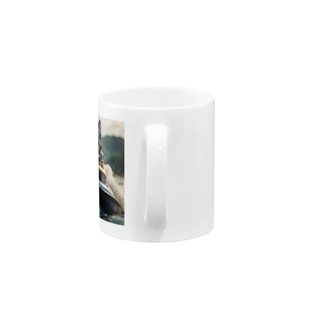 mentoreのフェリックス・モーターロケット Mug :handle