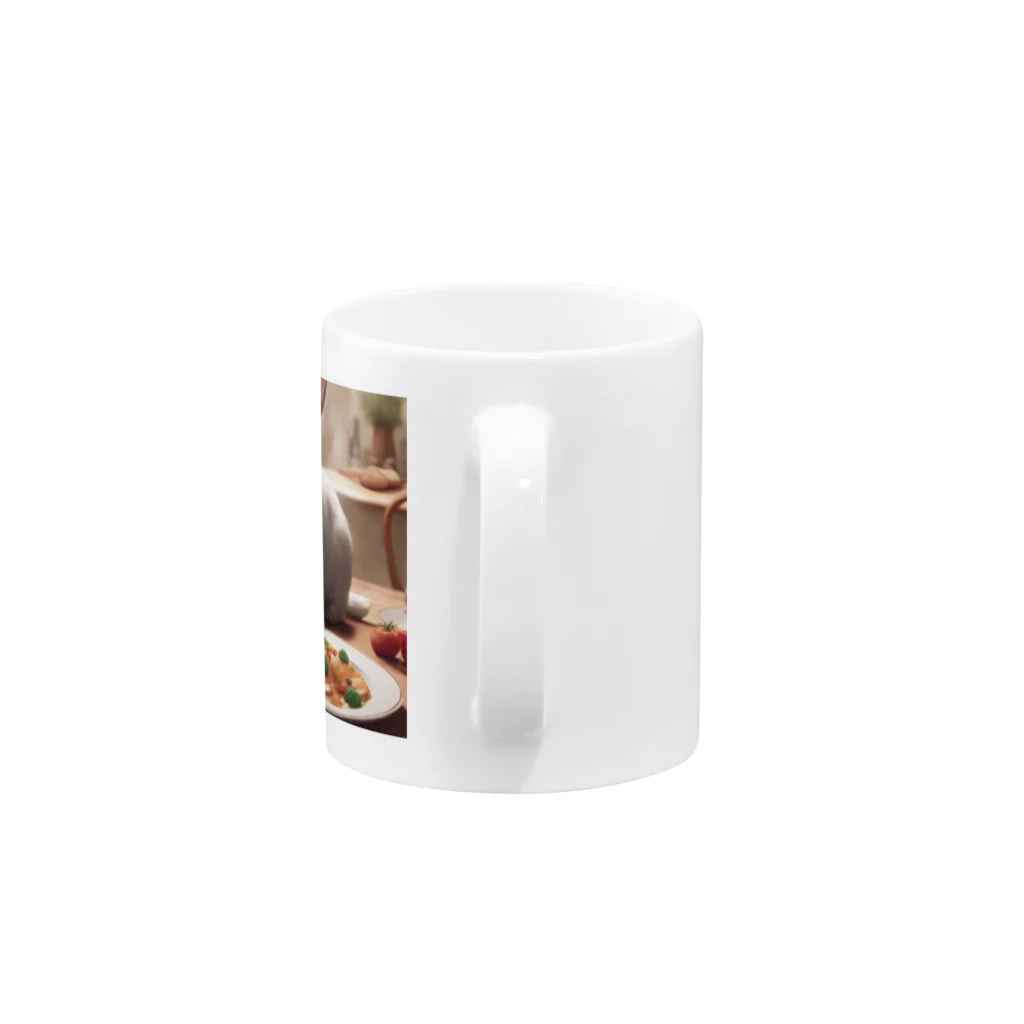 hibiscus_7のほんわかなうさぎ Mug :handle