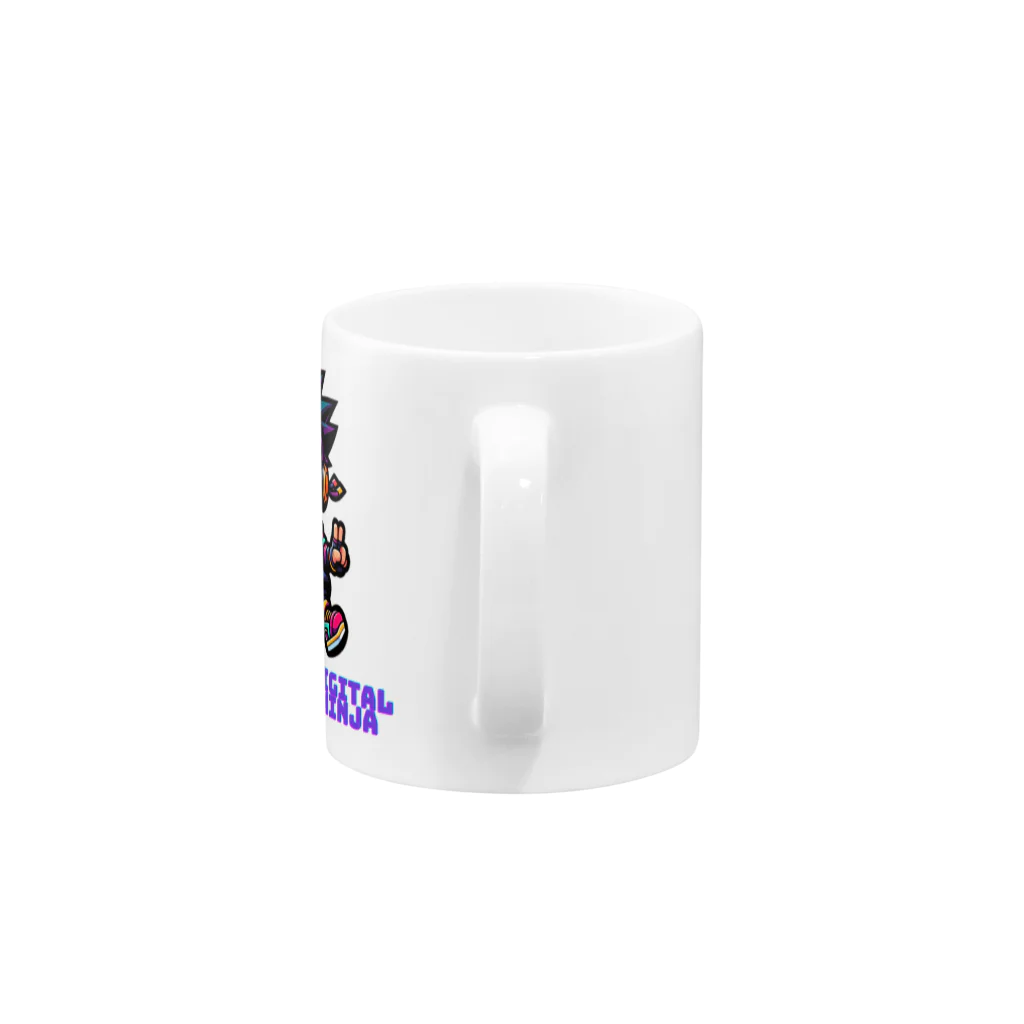 rsrsrsrsrの“Digital Ninja” ロゴ付き Mug :handle