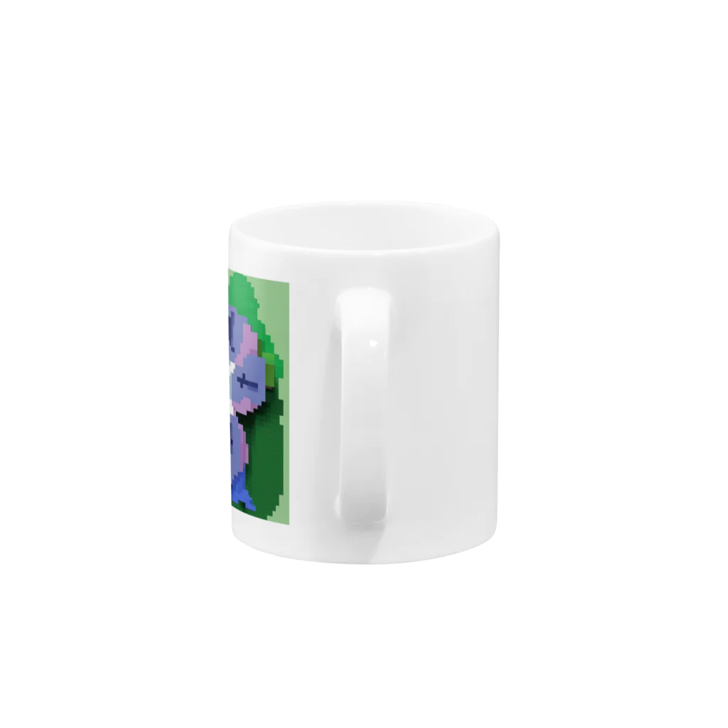 noaru633のドット絵のヒルガオ Mug :handle