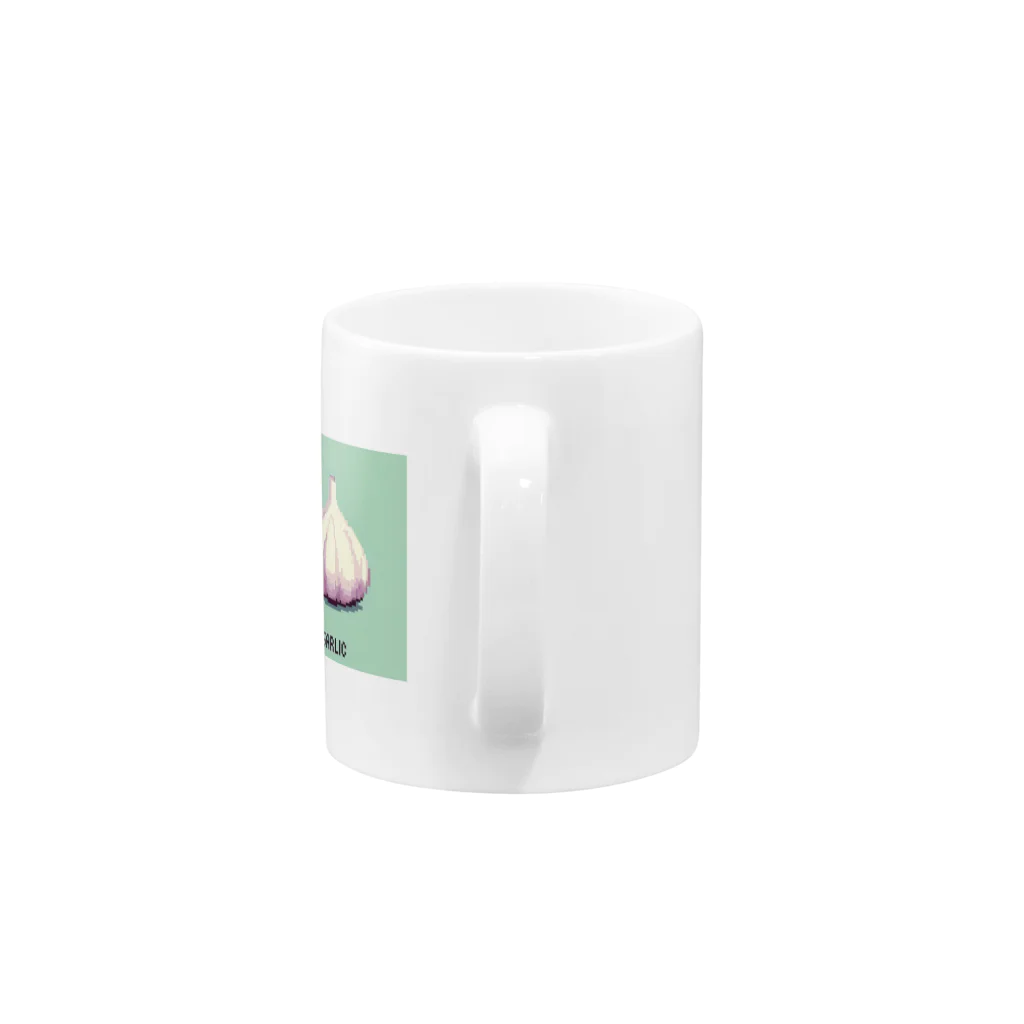 ドット絵調理器具のドット絵「ニンニク」 Mug :handle