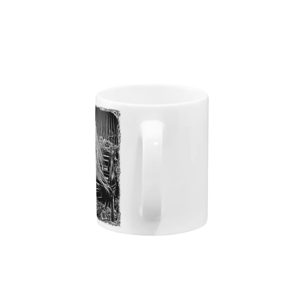 Death Metal Girls Collection ＝DMGC＝のdeath metal girl ＝strange p.f Vanessa＝ Mug :handle