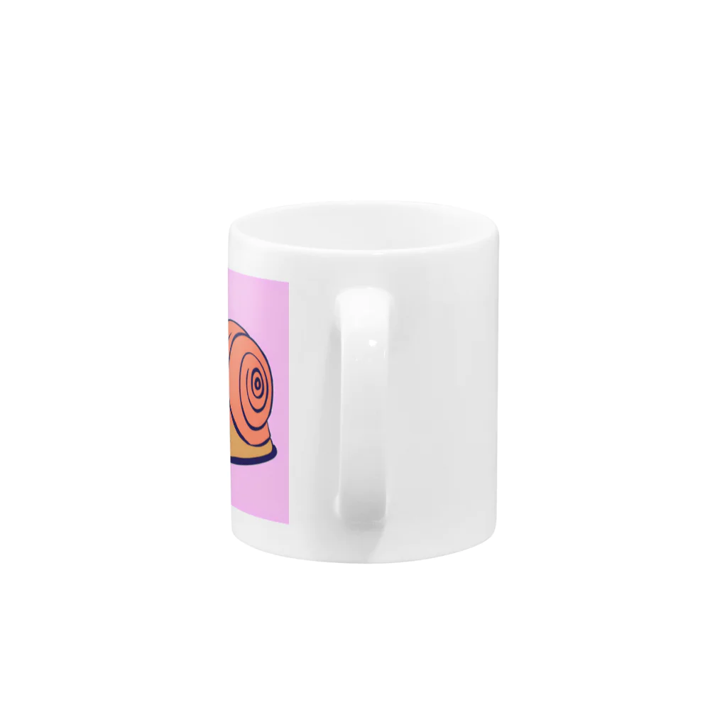 いきもの小学校　ふわわ組のふわわカタツムシ Mug :handle