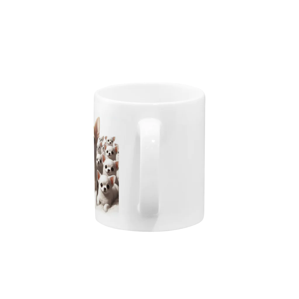 チワワンSHOPのいっぱいのチワワン6 Mug :handle