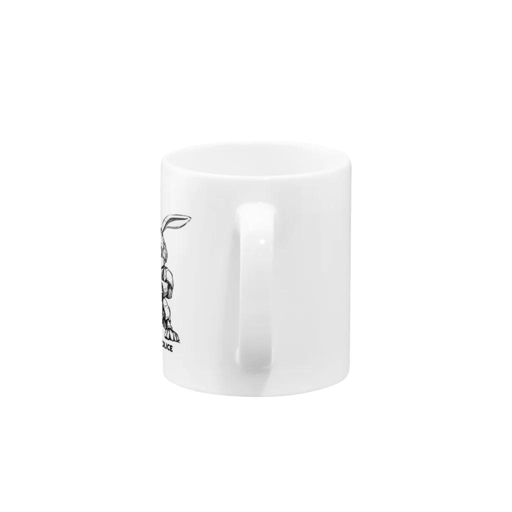 メカうさポリスのメカうさポリス Mark00 Mug :handle