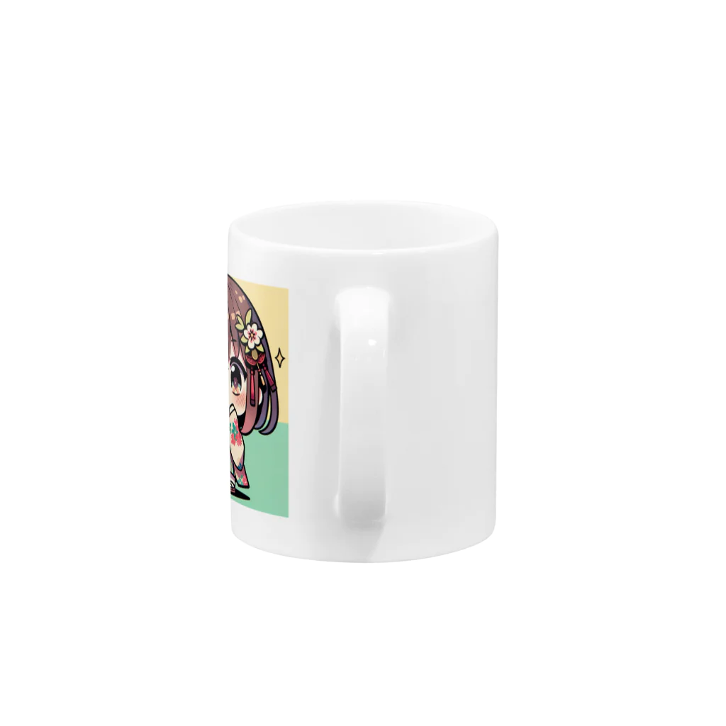 takecooの和服女子 Mug :handle