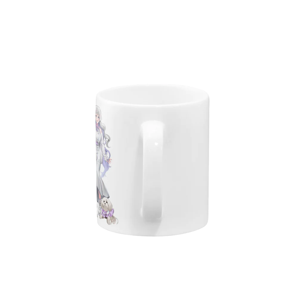 癒白まるしょっぷの癒白まる(白衣衣装) Mug :handle