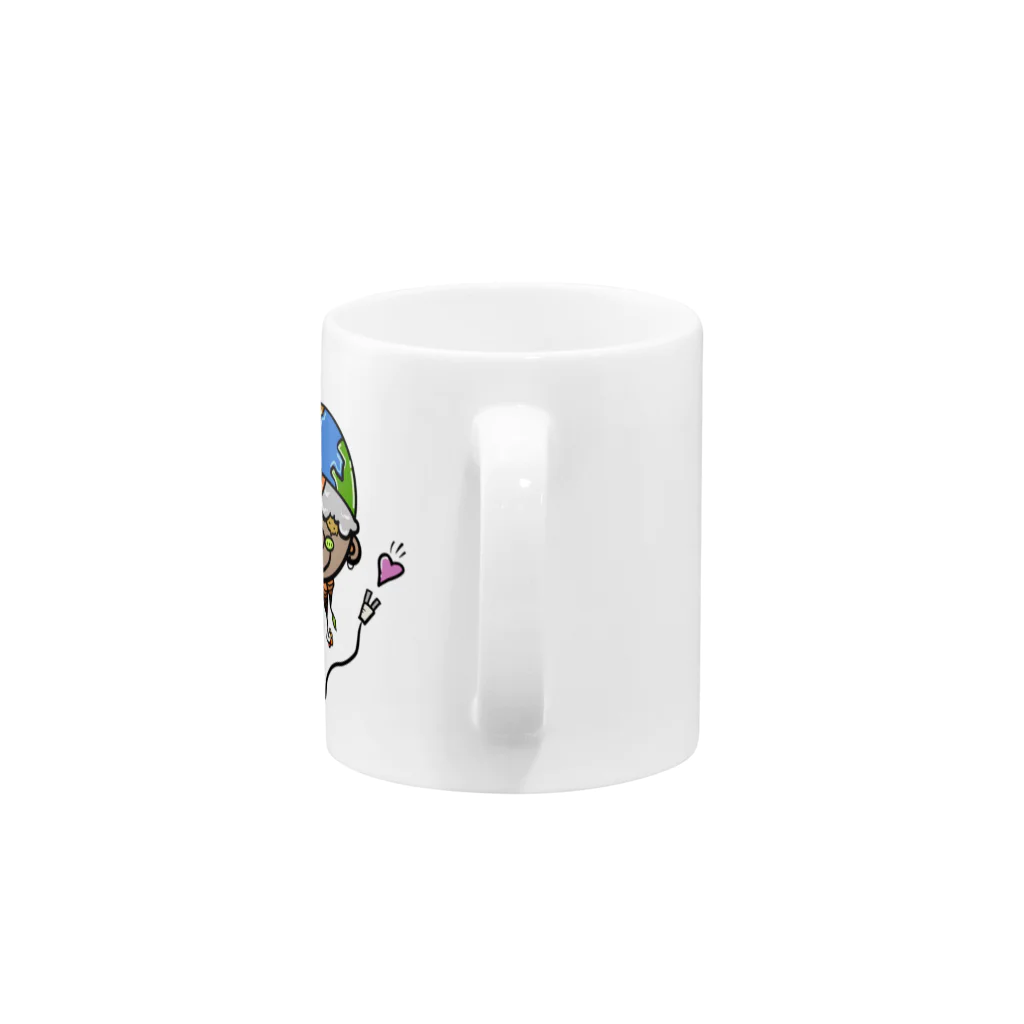 Colorful fam Earthのearth Mug :handle