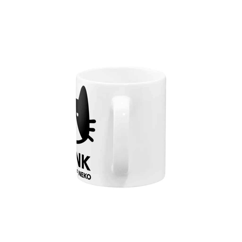 KAWAGOE GRAPHICSのはちわれ猫 Mug :handle