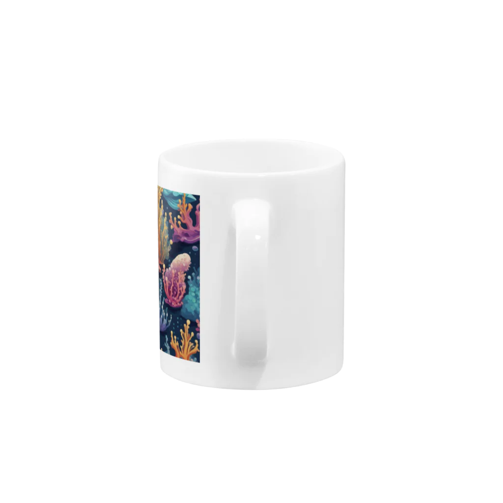 yuking0825の海を彩るコーラル Mug :handle