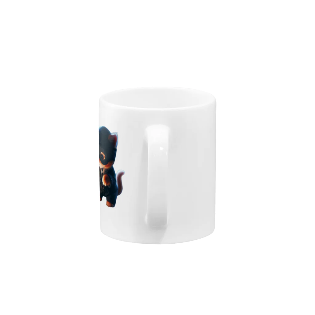 taki・ショップの猫　泥棒 Mug :handle