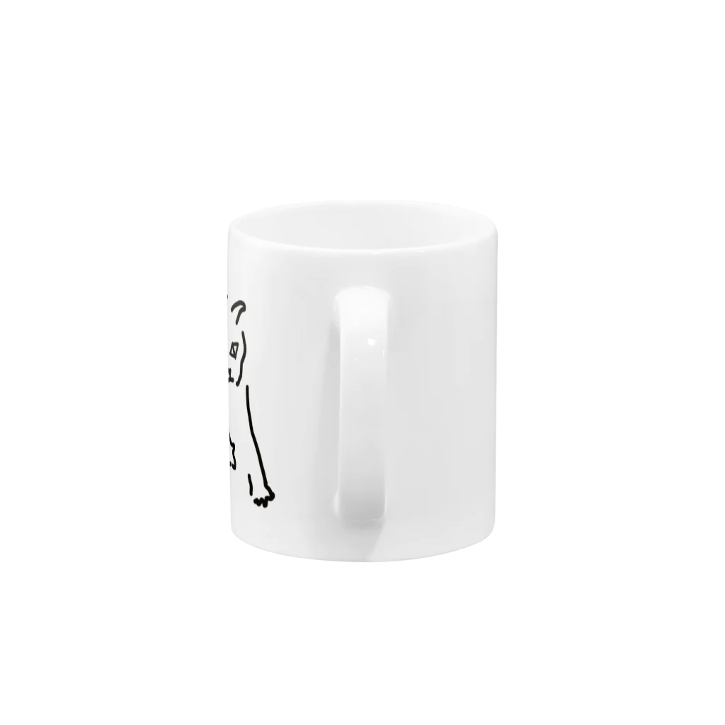 ののの猫屋敷の【ふみふみ】 Mug :handle