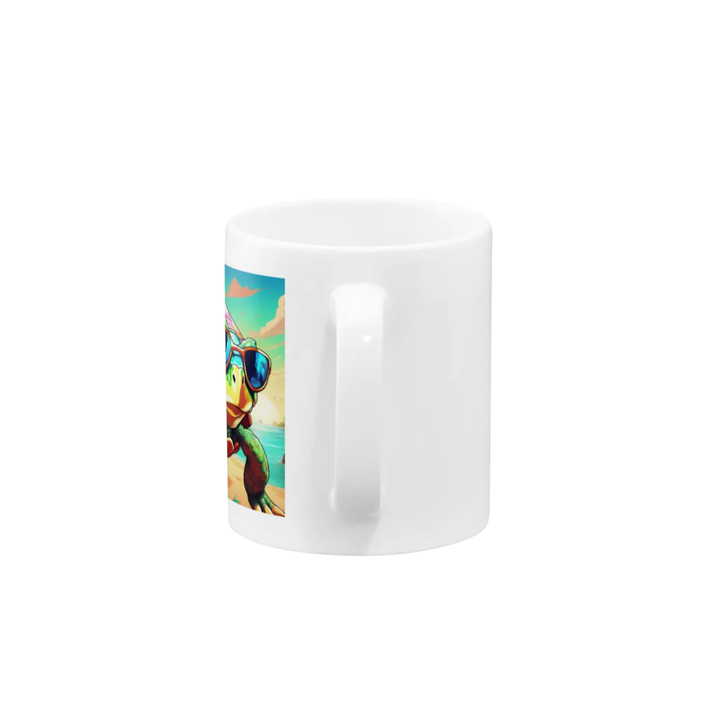 mimittuのサングラスをかけたイケメンカメ太郎 Mug :handle