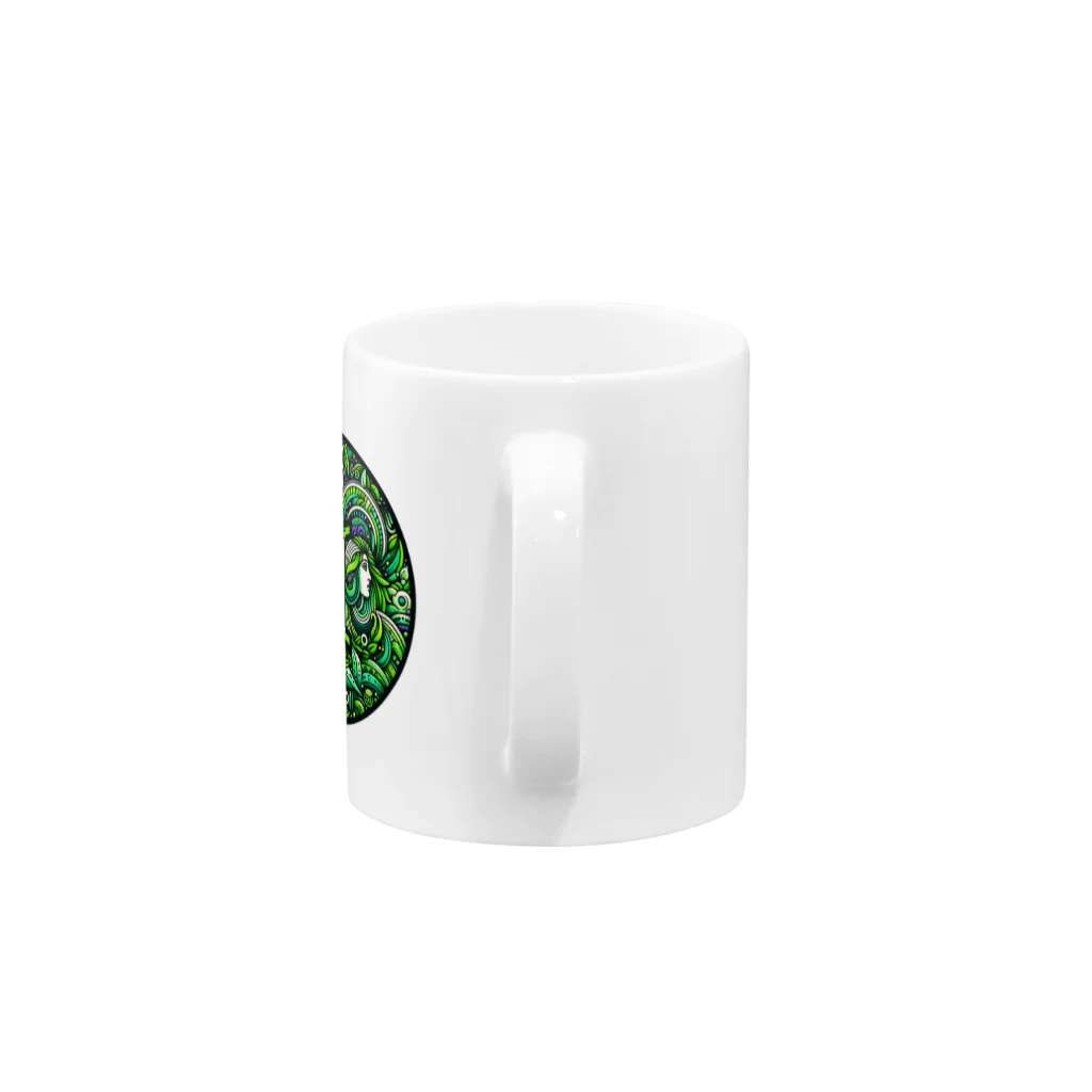 StarColorWaveの【四緑木星】guardian series "Gemini" Mug :handle