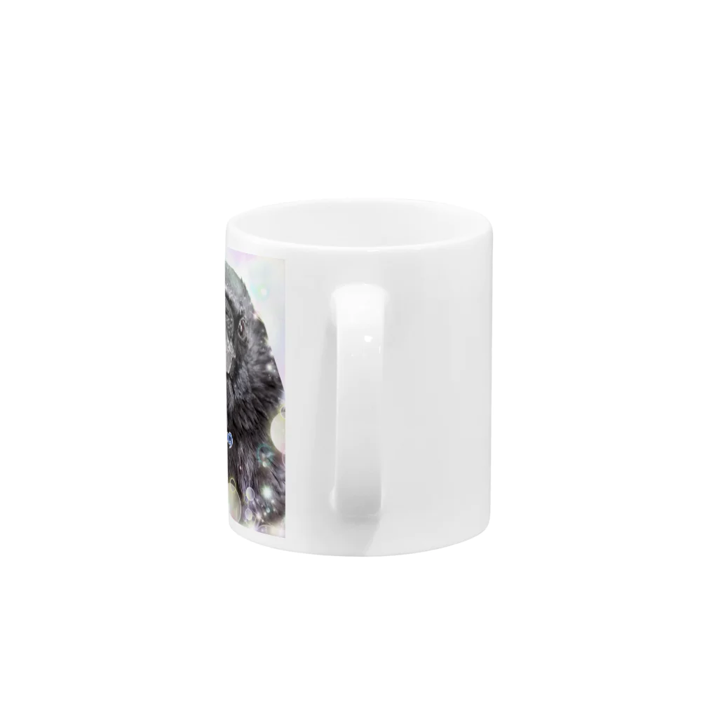 カラスのクッピのカラスのラビ Mug :handle