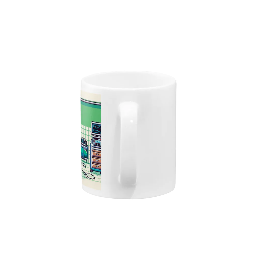 RainboWhaleのドット絵手術室 Mug :handle