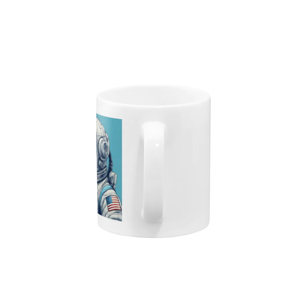 Enigma SHOPのSpace Dog Mug :handle