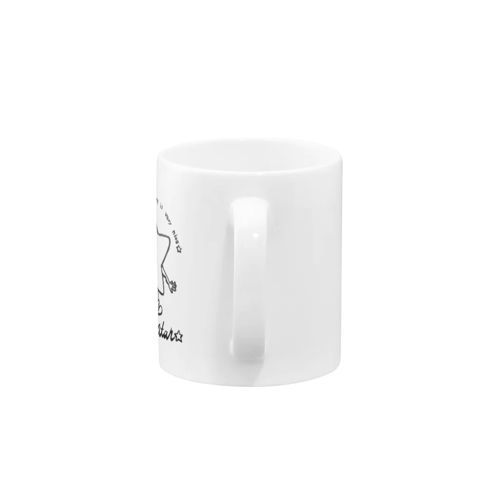 yama_kumiのお尻スター Mug :handle