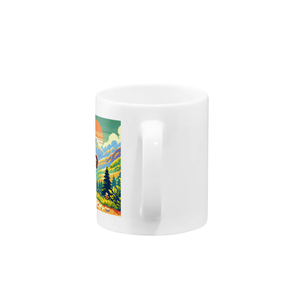 きなこのショップのこども登山家 Mug :handle