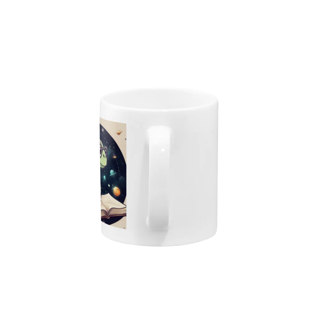 宇宙屋さんの宇宙勉強かめ Mug :handle