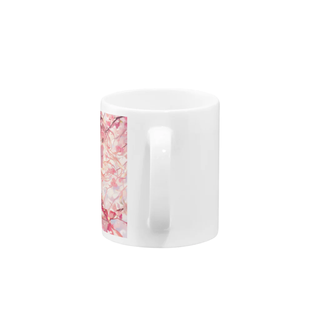 AQUAMETAVERSEの桜と私ラフルール1859 Mug :handle