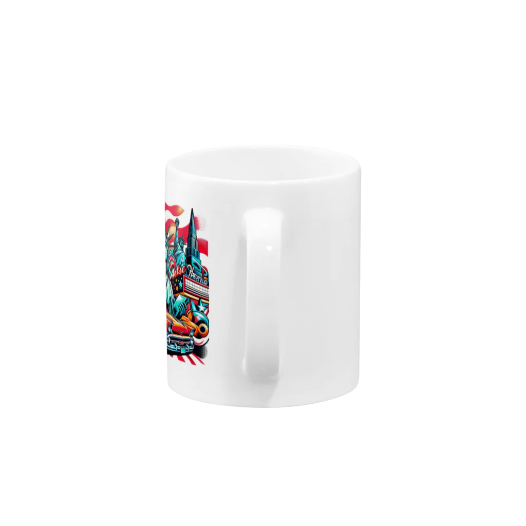 Sunlit HorizonのThe アメリカン・ドリーム Mug :handle