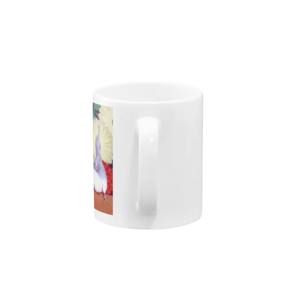 りこふくの和柄りこふく Mug :handle