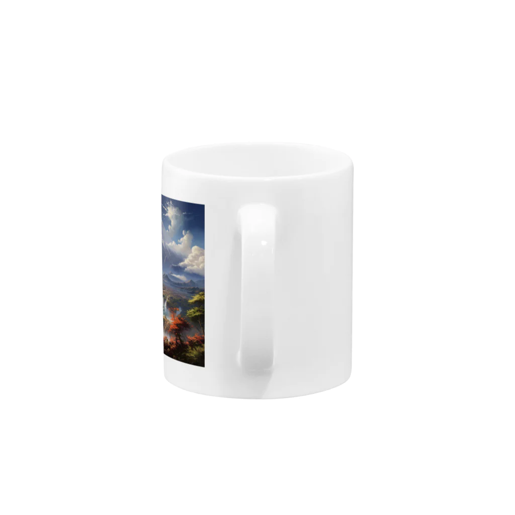 AQUAMETAVERSEの山の美しい風景　なでしこ1478 Mug :handle