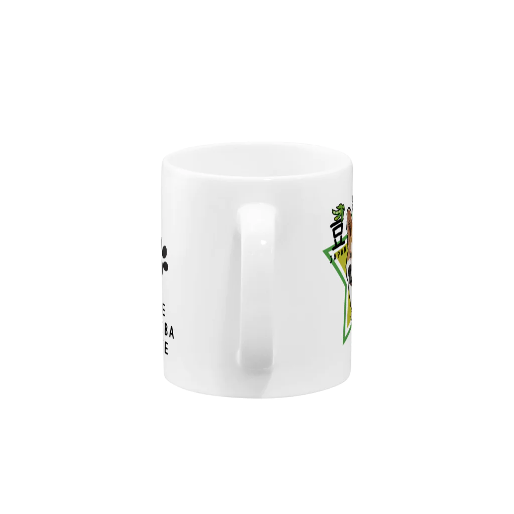 kokoの豆柴マグカップ(黒ブチ) Mug :handle
