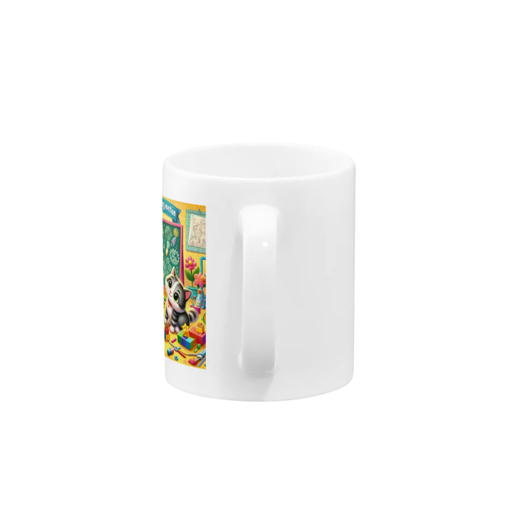 ほっこり絵音舎のぼくのすごいはつめい Mug :handle