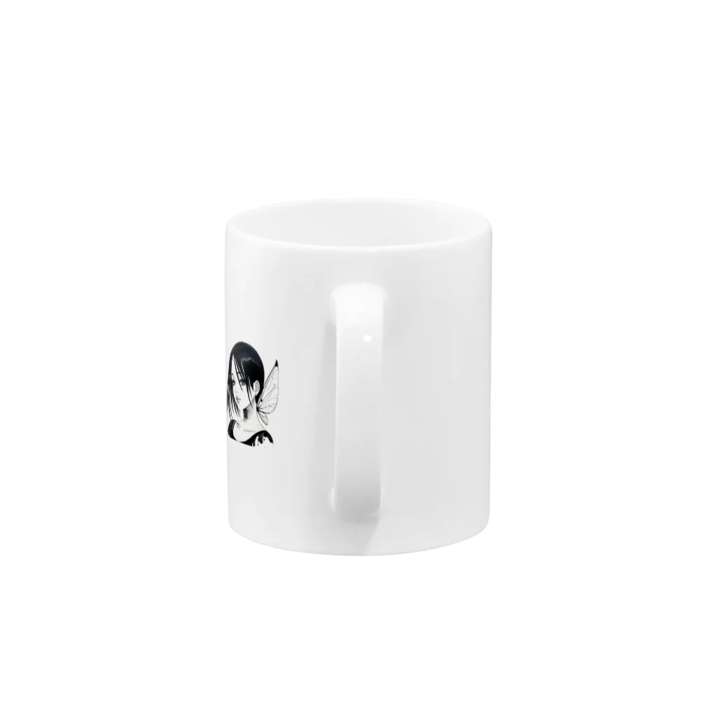 Hakaショップのインクの女の子 Mug :handle