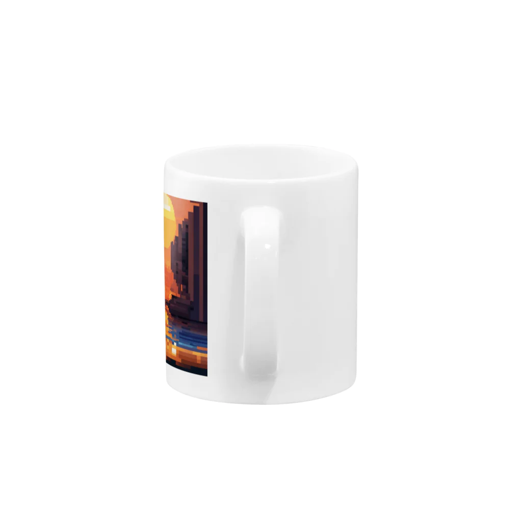 mazislowlifeの夕日の眺め Mug :handle