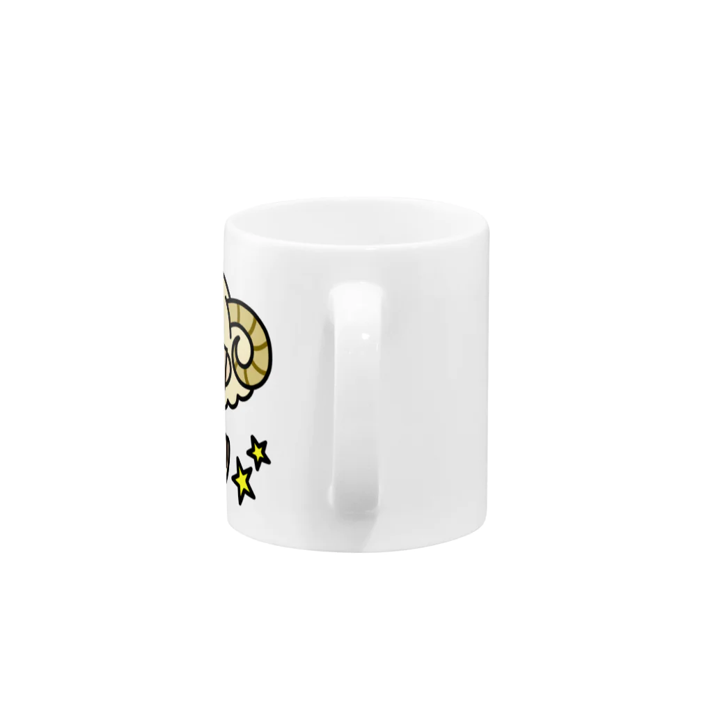 Yukarinaの星座ショップのおひつじ座♈ Mug :handle