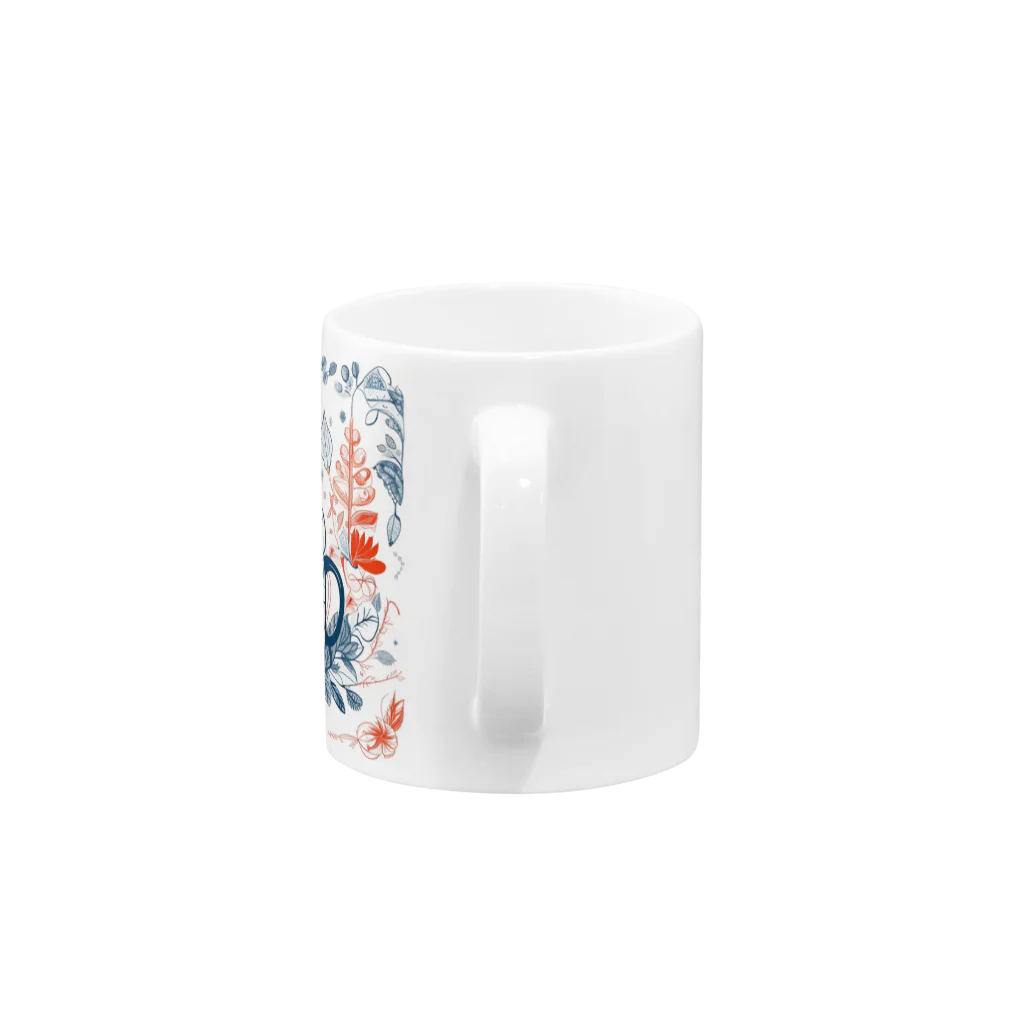 (っ◔◡◔)っ ♥ Le Petit Trésor ♥の花の詩カップ(The Flower Poetry Cup) Mug :handle