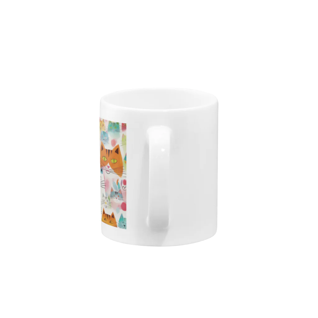 F2 Cat Design Shopのbeloved cats 002 Mug :handle