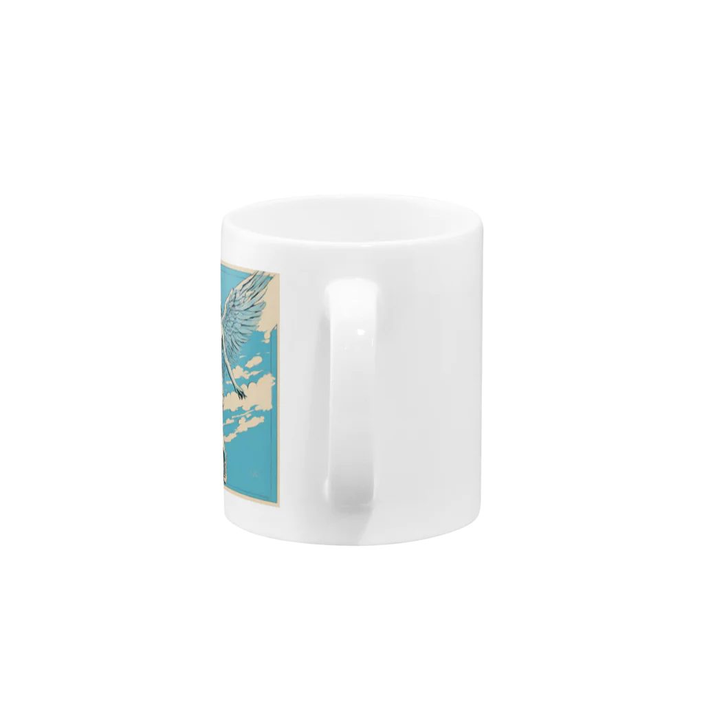 (み)うつ病で不安障害の母の『freedom』 Mug :handle