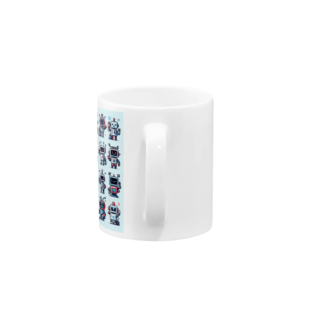 ロボットグッズshopのロボットいっぱい２！ Mug :handle