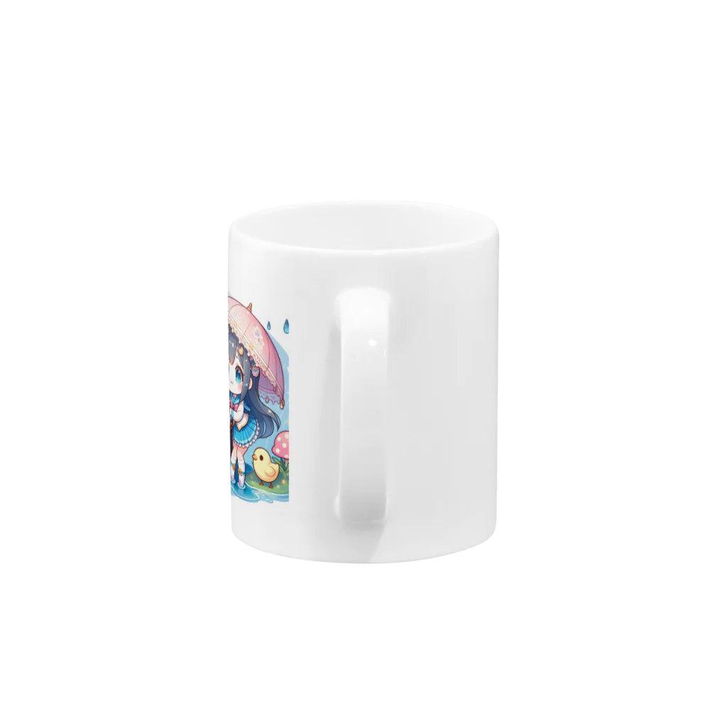 かるるんショップのカメラと傘とうさ耳少女とシリーズ　撮影 Mug :handle