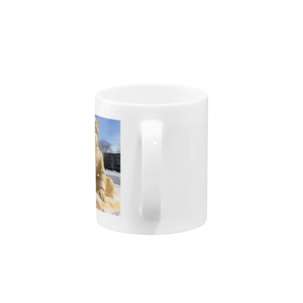 AQUAMETAVERSEの雪祭り　なでしこ1478 Mug :handle