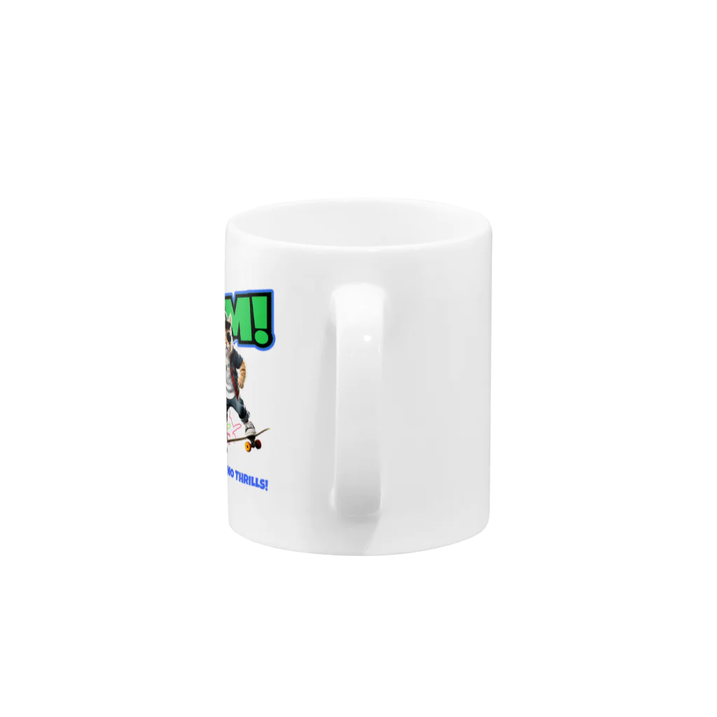 kazu_gのスケボーのない人生なんて!(ネコ) Mug :handle