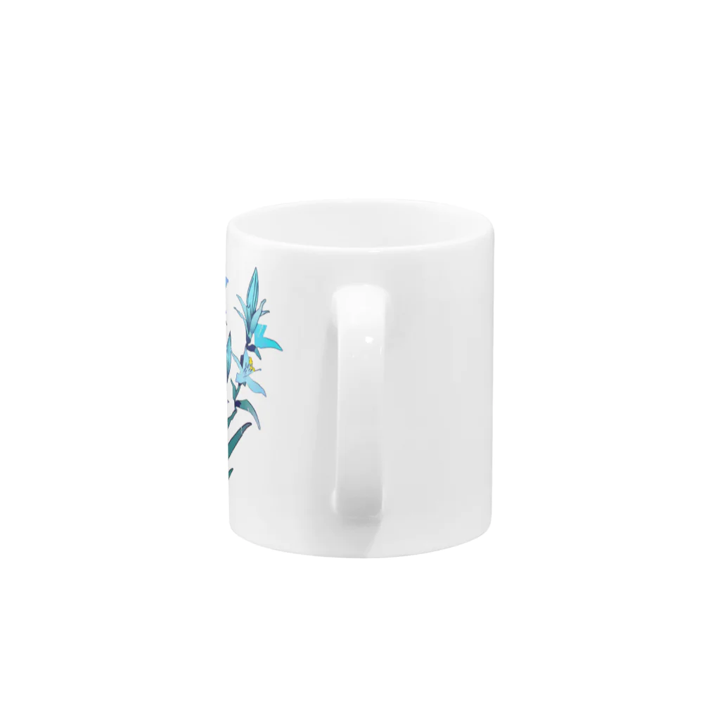 RetrowaveFlowerのRetrowaveFlower-イキシア- Mug :handle