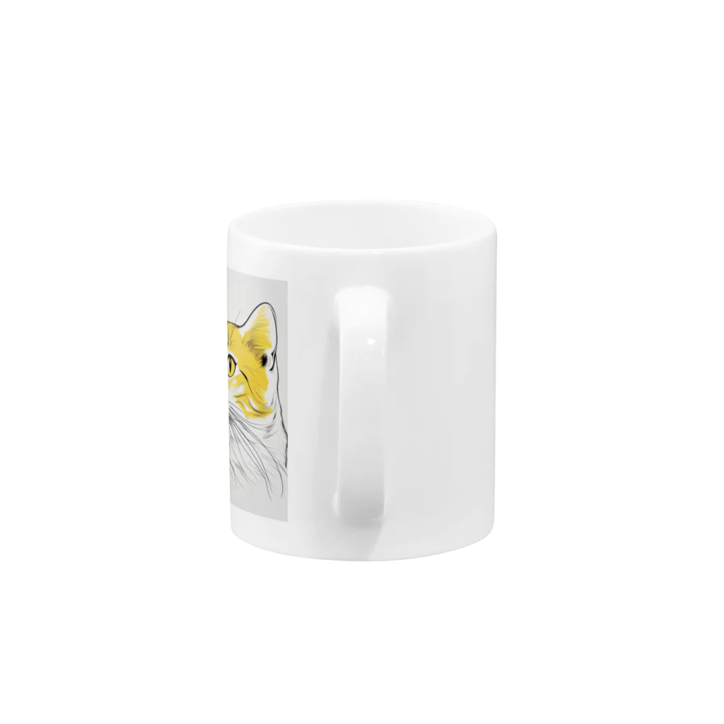 SerenDの猫スケッチ　たまにゃん Mug :handle