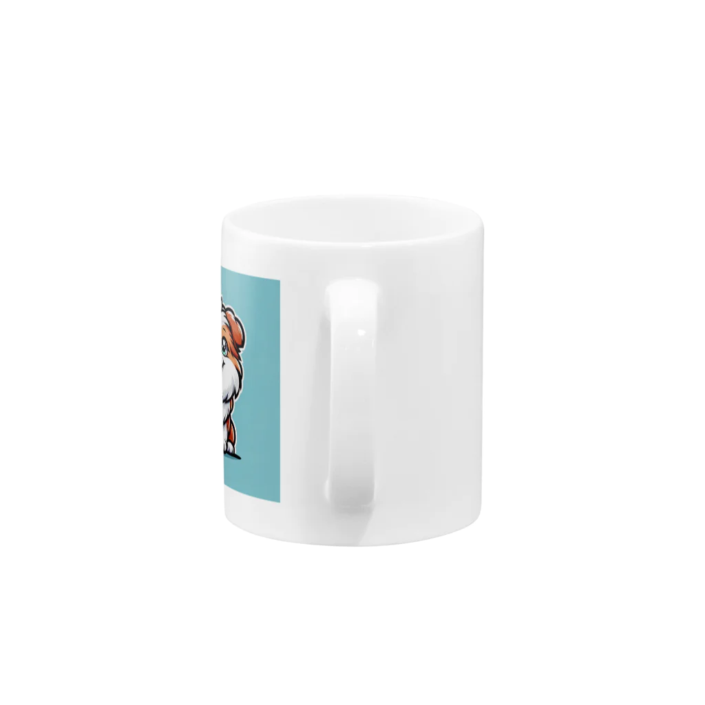 動物好きのあなた絵の愛犬家のためのグッズシリーズ Mug :handle