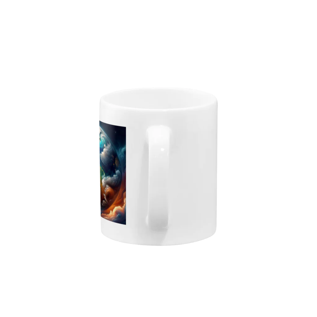 podotataのマグニフィセント地球 Mug :handle